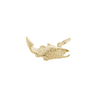 Salmon Fish Charm yellow (14K) main - Popular Jewelry - New York