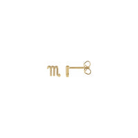 Scorpio Zodiac Sign Stud Earrings (14K) main - Popular Jewelry - New York