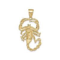 Scorpion Open Back Pendant (14K) back - Popular Jewelry - New York