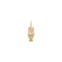 Screech Owl Charm yellow (14K) main - Popular Jewelry - New York