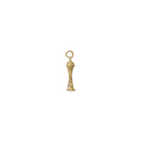 Seattle Space Needle 3D Pendant (14K) side - Popular Jewelry - New York