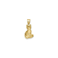 Sitting Cat Charm (14K) back - Popular Jewelry - New York