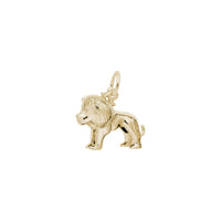 Small Lion Pendant yellow (14K) main - Popular Jewelry - New York