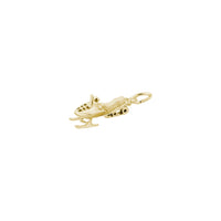 Snowmobile Charm yellow (14K) main - Popular Jewelry - New York