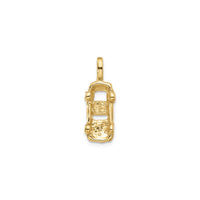 Sports Car Pendant (14K) back - Popular Jewelry - New York