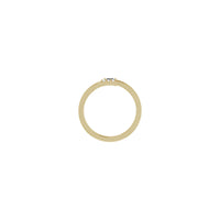 Stackable Baguette Diamond Bypass Ring (14K) setting - Popular Jewelry - New York