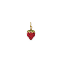 Strawberry Reversible 3D Pendant (14K) front - Popular Jewelry - New York
