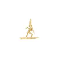 Surfer Charm yellow (14K) main - Popular Jewelry - New York