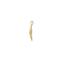 Swirly Starfish Pendant (14K) side - Popular Jewelry - New York