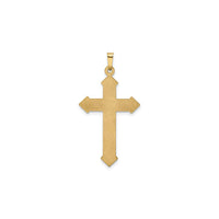 Textured Passion Cross Pendant (14K) back - Popular Jewelry - New York