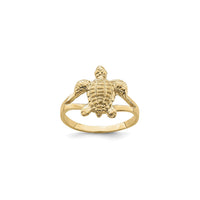 Textured Sea Turtle Ring (14K) main - Popular Jewelry - New York