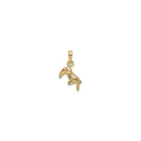 Toucan Bird Pendant (14K) front - Popular Jewelry - New York