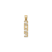Vertical 2023 Pendant (14K) front - Popular Jewelry - New York
