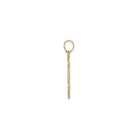 Vertical 2023 Pendant (14K) side - Popular Jewelry - New York
