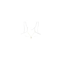 White Diamond Crescent Moon Necklace (14K) preview - Popular Jewelry - New York