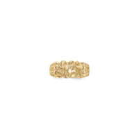 Wide Nugget Ring (14K) front - Popular Jewelry - New York