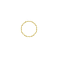 Woven Band yellow (14k) setting - Popular Jewelry - New York