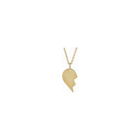 Half Heart Necklace (14K) left - Popular Jewelry - New York