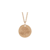 Daisy April Birth Flower Pendant (Rose 14K) preview - Popular Jewelry - New York