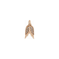 Diamond Angel Wings Pendant rose (14K) main - Popular Jewelry - New York