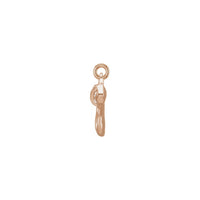 Diamond Aquarius Zodiac Pendant rose (14K) side - Popular Jewelry - New York