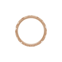 Diamond Faceted Pattern Ring (Rose 14K) setting - Popular Jewelry - New York