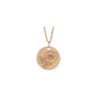 Poppy August Birth Flower Pendant (Rose 14K) preview - Popular Jewelry - New York