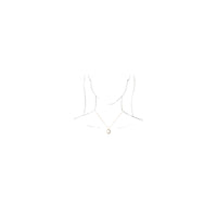 White Diamond Crescent Moon Necklace rose (14K) preview - Popular Jewelry - New York