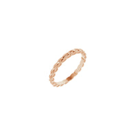 Woven Band rose (14k) main - Popular Jewelry - New York