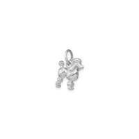 3D Poodle Dog Pendant white (14K) diagonal - Popular Jewelry - New York