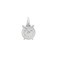 Alarm Clock Charm white (14K) main - Popular Jewelry - New York