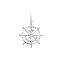 Anchor and Ship Wheel Charm white (14K) main - Popular Jewelry - New York
