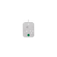 Aries Emerald and Diamond Zodiac Constellation Pendant white (14K) front - Popular Jewelry - New York