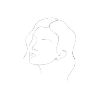 Aries Zodiac Sign Stud Earrings white (14K) preview - Popular Jewelry - New York