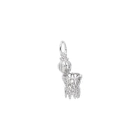Basketball Hoop & Net Charm white (14K) main - Popular Jewelry - New York
