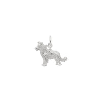 Border Collie Dog Charm white (14K) main - Popular Jewelry - New York