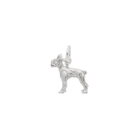Boston Terrier Dog Charm white (14K) main - Popular Jewelry - New York