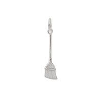 Broom Charm white (14K) main - Popular Jewelry - New York