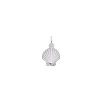 Clamshell Charm white (14K) main - Popular Jewelry - New York