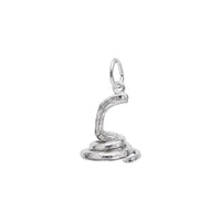 Coiled Snake Charm white (14K) main - Popular Jewelry - New York