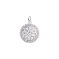 Dart Board Charm white (14K) main - Popular Jewelry - New York
