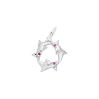 Dolphin Ring Charm white (14K) main - Popular Jewelry - New York