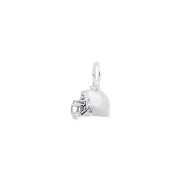 Football Helmet Charm white (14K) main - Popular Jewelry - New York