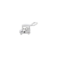 Golf Cart Charm white (14K) main - Popular Jewelry - New York
