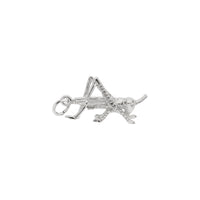 Grasshopper Charm white (14K) main - Popular Jewelry - New York