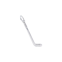 Hockey Stick Charm white (14K) main - Popular Jewelry - New York