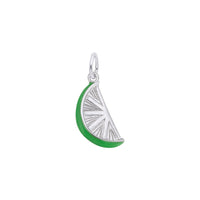 Lime Slice Charm white (14K) main - Popular Jewelry - New York
