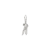 Martial Arts Fighter Charm white (14K) main - Popular Jewelry - New York