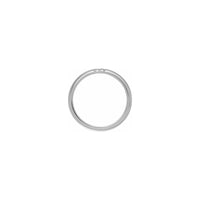 Nugget Gap Band white (14K) setting - Popular Jewelry - New York