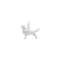 Retriever Dog Charm white (14K) main - Popular Jewelry - New York